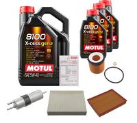 FEBI Controllo Set 8L MOTUL 8100 X-CESS 5W-40 Per BMW 3 Serie 335i