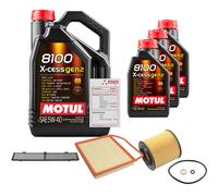 FEBI Controllo Set 8L MOTUL 8100 X-CESS 5W-40 Per BMW 3 Serie Coupe 335i 335xi