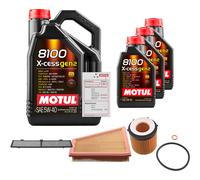 FEBI Controllo Set 8L MOTUL 8100 X-CESS 5W-40 Per BMW X1 XDRIVE20I XDRIVE28I
