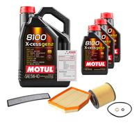 FEBI Controllo Set 8L MOTUL 8100 X-CESS 5W-40 Per BMW X3 2.5 Si xDrive25i
