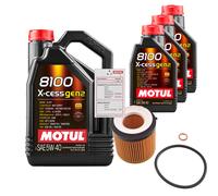 FEBI Controllo Set 8L MOTUL 8100 X-CESS 5W-40 Per BMW X3 XDRIVE20I XDRIVE35I