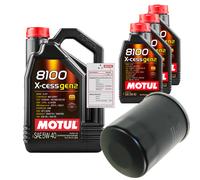 FEBI Controllo Set 8L MOTUL 8100 X-CESS 5W-40 Per Honda Jazz II 1.3 iDSi