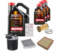 FEBI Controllo Set 8L MOTUL 8100 X-CESS 5W-40 Per Mercedes-Benz B-Klasse CLA