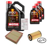 FEBI Controllo Set 8L MOTUL 8100 X-CESS 5W-40 Per Mercedes-Benz B-Klasse CLA