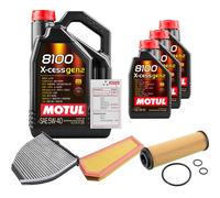 FEBI Controllo Set 8L MOTUL 8100 X-CESS 5W-40 Per Mercedes-Benz C-Klasse