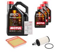 FEBI Controllo Set 8L MOTUL 8100 X-CESS 5W-40 Per Mercedes-Benz C-Klasse