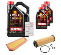 FEBI Controllo Set 8L MOTUL 8100 X-CESS 5W-40 Per Mercedes-Benz C-Klasse