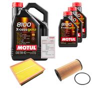 FEBI Controllo Set 8L MOTUL 8100 X-CESS 5W-40 Per Nissan Interstar Bus dCi