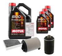 FEBI Controllo Set 8L MOTUL 8100 X-CESS 5W-40 Per Seat Altea XL 2.0 TFSi 4x4
