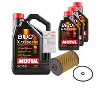 Febi Controllo Set 8L Motul 8100 x-Cess 5W-40 per VW Arteon 2.0 TSI 4motion