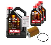 FEBI Controllo Set 8L MOTUL 8100 X-CESS 5W-40 Per VW Sharan 2.8 VR6