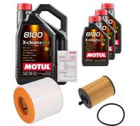 FEBI Controllo Set 8L MOTUL 8100 X-CLEAN 0W-30 Per Audi A6 Avant 2.0 40 TDI