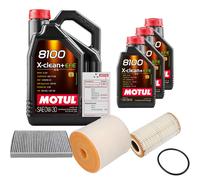FEBI Controllo Set 8L MOTUL 8100 X-CLEAN 0W-30 Per Audi A6 Avant 3.0 50 TDI