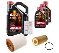 FEBI Controllo Set 8L MOTUL 8100 X-CLEAN 0W-30 Per Audi A7 Sportback 3.0 TDI