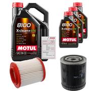 FEBI Controllo Set 8L MOTUL 8100 X-CLEAN 0W-30 Per Audi A8 3.0