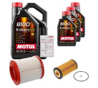 FEBI Controllo Set 8L MOTUL 8100 X-CLEAN 0W-30 Per Audi A8 4.2 Quattro 3.7