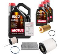 FEBI Controllo Set 8L MOTUL 8100 X-CLEAN 0W-30 Per Audi A8 50 TDI Quattro 45