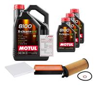 FEBI Controllo Set 8L MOTUL 8100 X-CLEAN 0W-30 Per BMW X6 xDrive30d