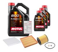 FEBI Controllo Set 8L MOTUL 8100 X-CLEAN 0W-30 Per BMW X6 XDRIVE35I