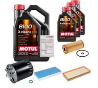 FEBI Controllo Set 8L MOTUL 8100 X-CLEAN 0W-30 Per Mercedes-Benz A-Klasse
