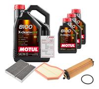 FEBI Controllo Set 8L MOTUL 8100 X-CLEAN 0W-30 Per Mercedes-Benz B-Klasse