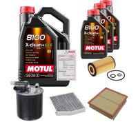 FEBI Controllo Set 8L MOTUL 8100 X-CLEAN 0W-30 Per Mercedes-Benz B-Klasse