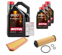 FEBI Controllo set 8L MOTUL 8100 X-CLEAN 0W-30 per Mercedes-Benz classe C