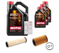 FEBI Controllo Set 8L MOTUL 8100 X-CLEAN 0W-30 Per Mercedes-Benz E-Klasse