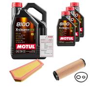 FEBI Controllo Set 8L MOTUL 8100 X-CLEAN 0W-30 Per Mercedes-Benz E-Klasse