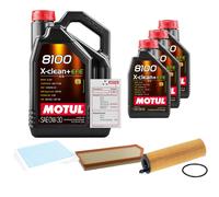 FEBI Controllo Set 8L MOTUL 8100 X-CLEAN 0W-30 Per Mercedes-Benz E-Klasse