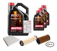 FEBI Controllo Set 8L MOTUL 8100 X-CLEAN 0W-30 Per Mercedes-Benz E-Klasse