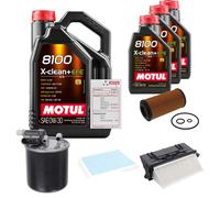 FEBI Controllo Set 8L MOTUL 8100 X-CLEAN 0W-30 Per Mercedes-Benz E-Klasse