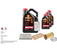 FEBI Controllo Set 8L MOTUL 8100 X-CLEAN 0W-30 Per Mercedes-Benz Vito/Mixto