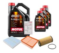FEBI Controllo Set 8L MOTUL 8100 X-CLEAN 0W-30 Per Mercedes-Benz X-Klasse