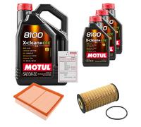 FEBI Controllo Set 8L MOTUL 8100 X-CLEAN 0W-30 Per Mercedes-Benz X-Klasse