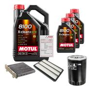 FEBI Controllo Set 8L MOTUL 8100 X-CLEAN 0W-30 Per Mitsubishi Pajero IV 3.2