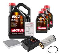 FEBI Controllo Set 8L MOTUL 8100 X-CLEAN 0W-30 Per Porsche Macan 2.0