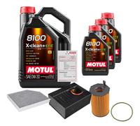 FEBI Controllo Set 8L MOTUL 8100 X-CLEAN 0W-30 Per Porsche Macan 3.0 S