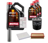 FEBI Controllo Set 8L MOTUL 8100 X-CLEAN 0W-30 Per VW California T5 Camper