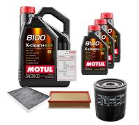 FEBI Controllo Set 8L MOTUL 8100 X-CLEAN 0W-30 Per VW California T5 Camper