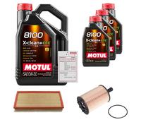 FEBI Controllo Set 8L MOTUL 8100 X-CLEAN 0W-30 Per VW Golf IV 2.3 V5 3.2 R32