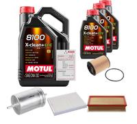 FEBI Controllo Set 8L MOTUL 8100 X-CLEAN 0W-30 Per VW Multivan V 3.2 V6