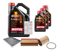 FEBI Controllo Set 8L MOTUL 8100 X-CLEAN 0W-30 Per VW Multivan V 3.2 V6