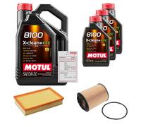 FEBI Controllo Set 8L MOTUL 8100 X-CLEAN 0W-30 Per VW Multivan V 3.2 V6