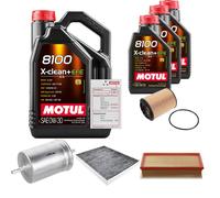 FEBI Controllo Set 8L MOTUL 8100 X-CLEAN 0W-30 Per VW Multivan V 3.2 V6