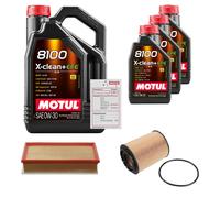 FEBI Controllo Set 8L MOTUL 8100 X-CLEAN 0W-30 Per VW Multivan V 3.2 V6