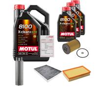 FEBI Controllo Set 8L MOTUL 8100 X-CLEAN 0W-30 Per VW Multivan VI 2.0 TDI