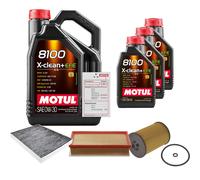 FEBI Controllo Set 8L MOTUL 8100 X-CLEAN 0W-30 Per VW Multivan VI 2.0 TDI