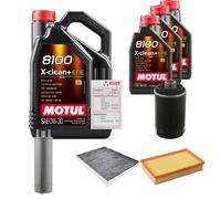 FEBI Controllo Set 8L MOTUL 8100 X-CLEAN 0W-30 Per VW Multivan VI 2.0 TSI