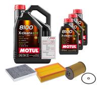 FEBI Controllo Set 8L MOTUL 8100 X-CLEAN 0W-30 Per VW Passat Variant 2.0 TDI